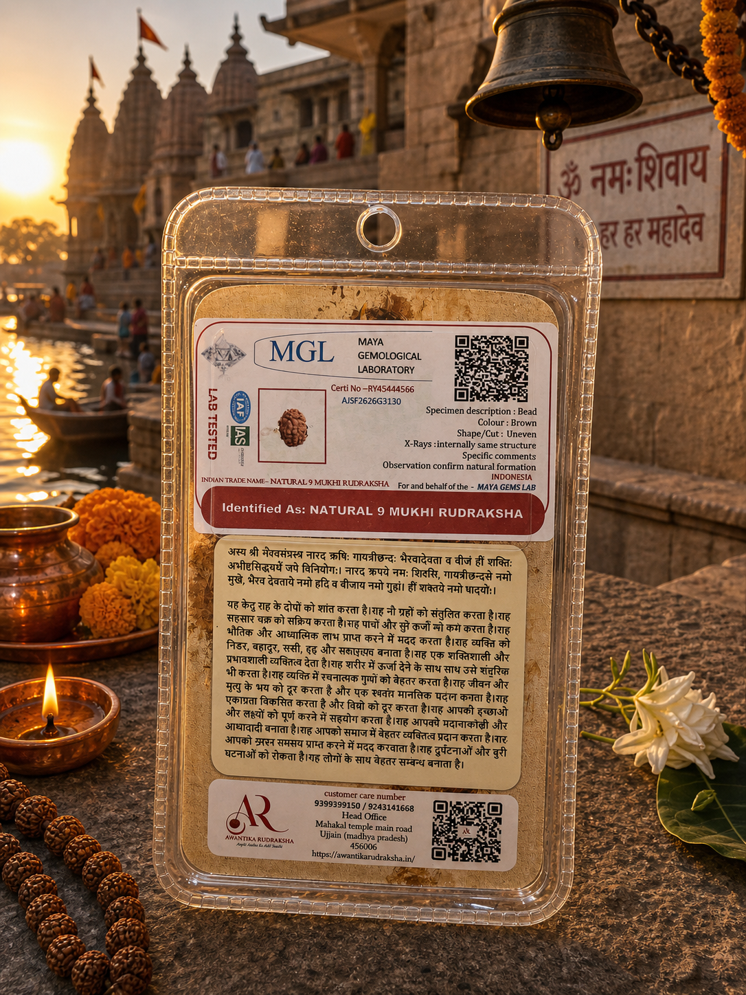 9 Mukhi Rudraksha (Nine Faced Rudraksha)