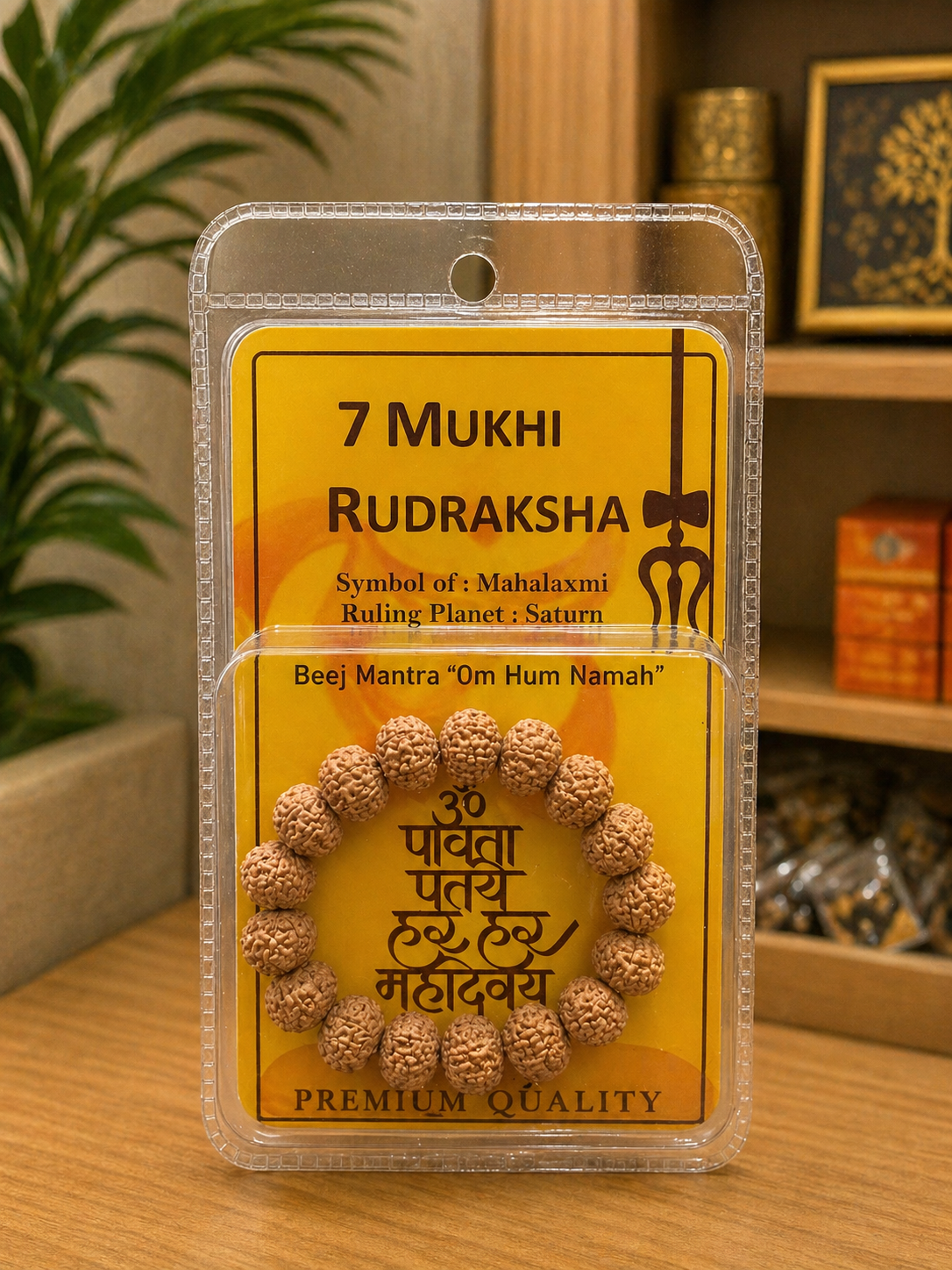 7 Mukhi Rudraksha Bracelet – Blessings of Mahalakshmi & Saturn Balance