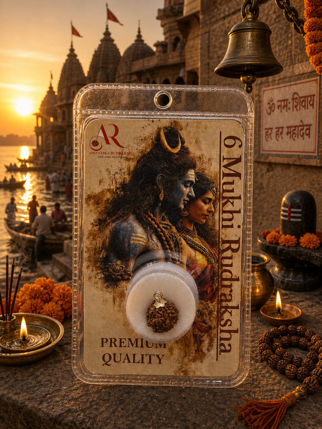 🔱 6 Mukhi Rudraksha (Six Faced Rudraksha)