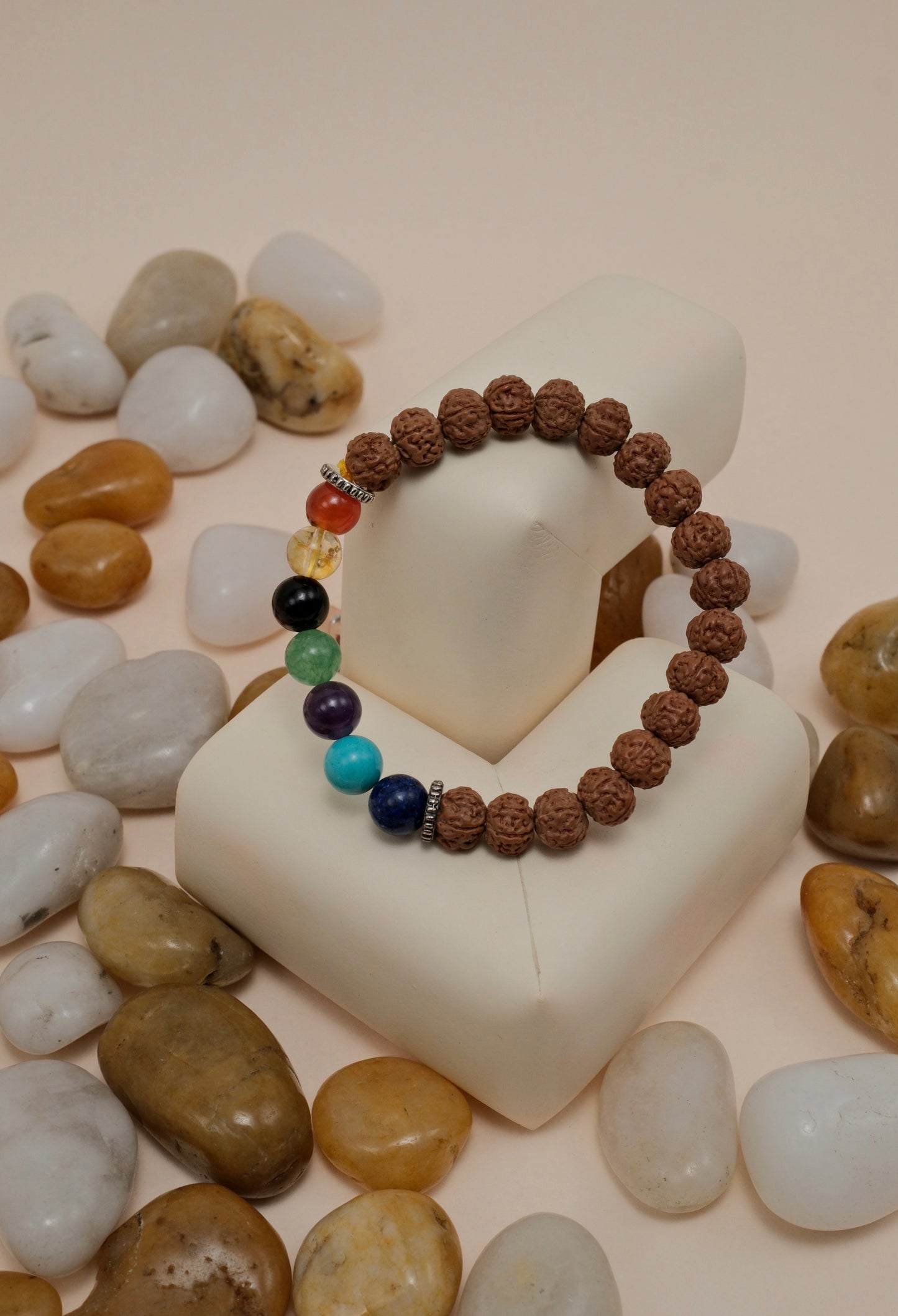 7 Chakra Rudraksha Bracelet